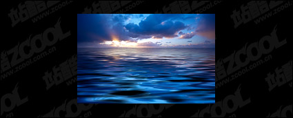 The sea at dusk picture material-6