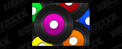 Color picture disc vinyl material