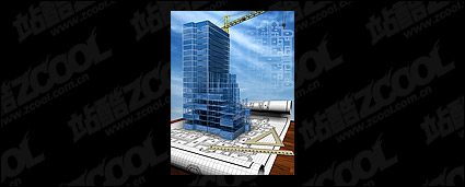 3D buildings and the floor plan -3