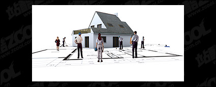 3D buildings and the floor plan -4