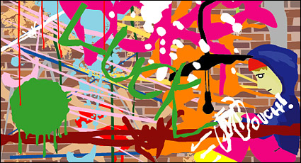 Wall graffiti