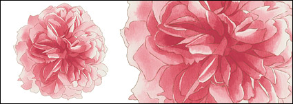 Hand-painted flowers layered material psd-2
