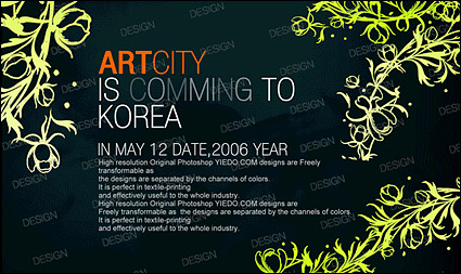Korean fashion gorgeous patterns series psd layered material-9