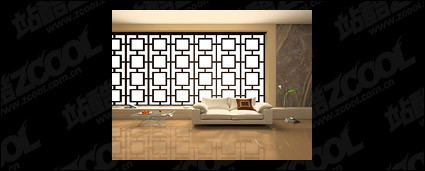 The spacious living room boutique picture material