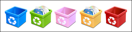 Trash square series transparent PNG icon