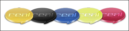 Multi-coloured transparent PNG RealPlayer