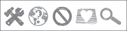 Sketch series of transparent PNG icon effect
