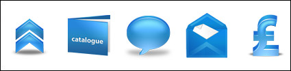 Blue Charm series of transparent PNG icon