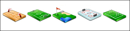 Various sports venues transparent PNG icon