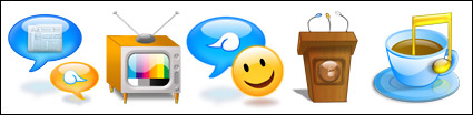 Crystal icon cartoon-style series of transparent PNG icon