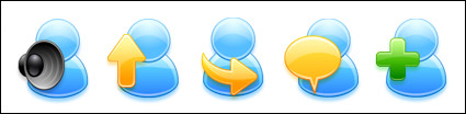 Crystal blue user icon series