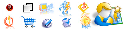 Crystal material for small icon