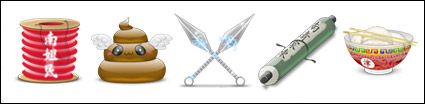 Japanese style icon series png