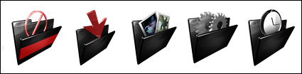 256x256 black metal texture folder series