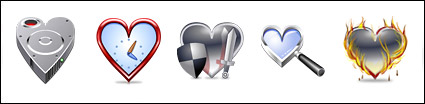 Heart-theme material transparent png