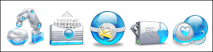 Blue-grey large series of transparent PNG icon -2