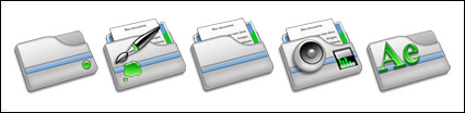 Three-dimensional large grey folder icon transparent PNG