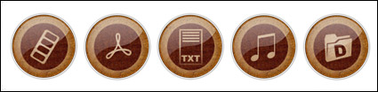 Retro computer icon series of transparent PNG icon