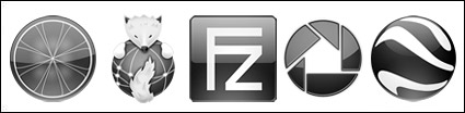 Black-and-white effects Crystal Series transparent PNG icon -2