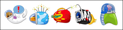 Lovely space series of PNG material