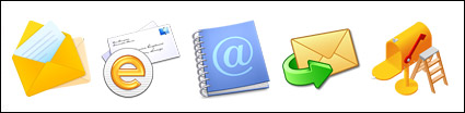 Mail-related series of transparent PNG icon