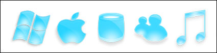 Blue Crystals transparent PNG icon