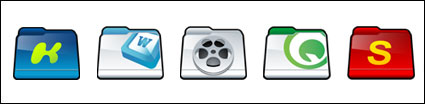 Three-dimensional cartoon folder icon transparent PNG