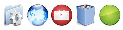 Crystal Apple style semi-transparent PNG icon