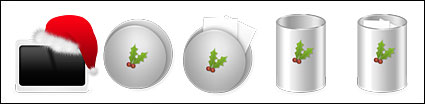 Apple style Christmas icon transparent PNG