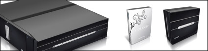 Cool three-dimensional box transparent png icon