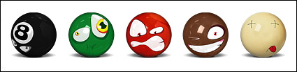 Snooker Balls Practical Jokes expressions transparent png icon