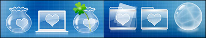 Transparent heart-shaped icon on the computer theme transparent png