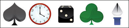 Poker style computer icon transparent png