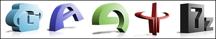 3D three-dimensional software icon png