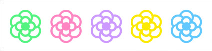 Color lovely flower computer icon png