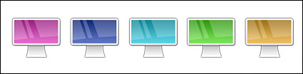 Widescreen display computer icon png