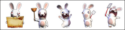 3D Rayman Raving Rabbids icon png