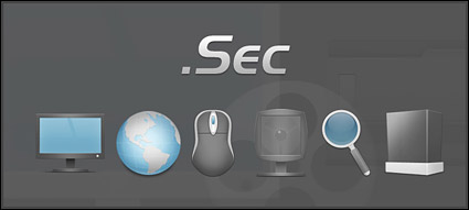 sec Huilan exquisite full set of computer icon png