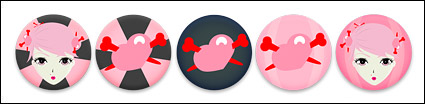 Red Ash cute girls with the icon png