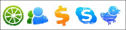Retro computer software icon series png