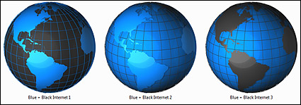 Earth series of large blue-grey computer icon png