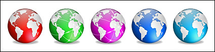Color Earth series of computer icon png