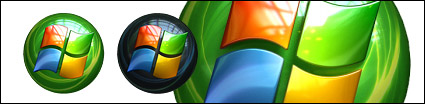 Ultra-cool texture of the vista computer icon png
