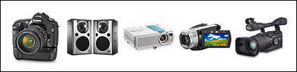 Digital equipment - cameras, camcorders, DV, projectors were png