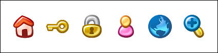 Refined style of popular cartoon small icon