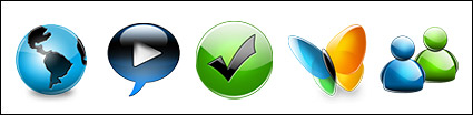 Exquisite crystal effect of a full set of computer systems and software icon png