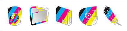 CMYK theme of the computer icon png