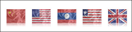 Elegant silk texture States flag icon transparent png