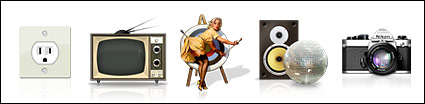 Audio-visual equipment and props nostalgia transparent png icon