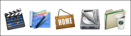 Cats full set of Apple (mac) style computer icon png